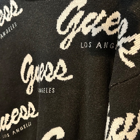 Guess Los Angeles Black Logo Sweater - Picture 2 of 3